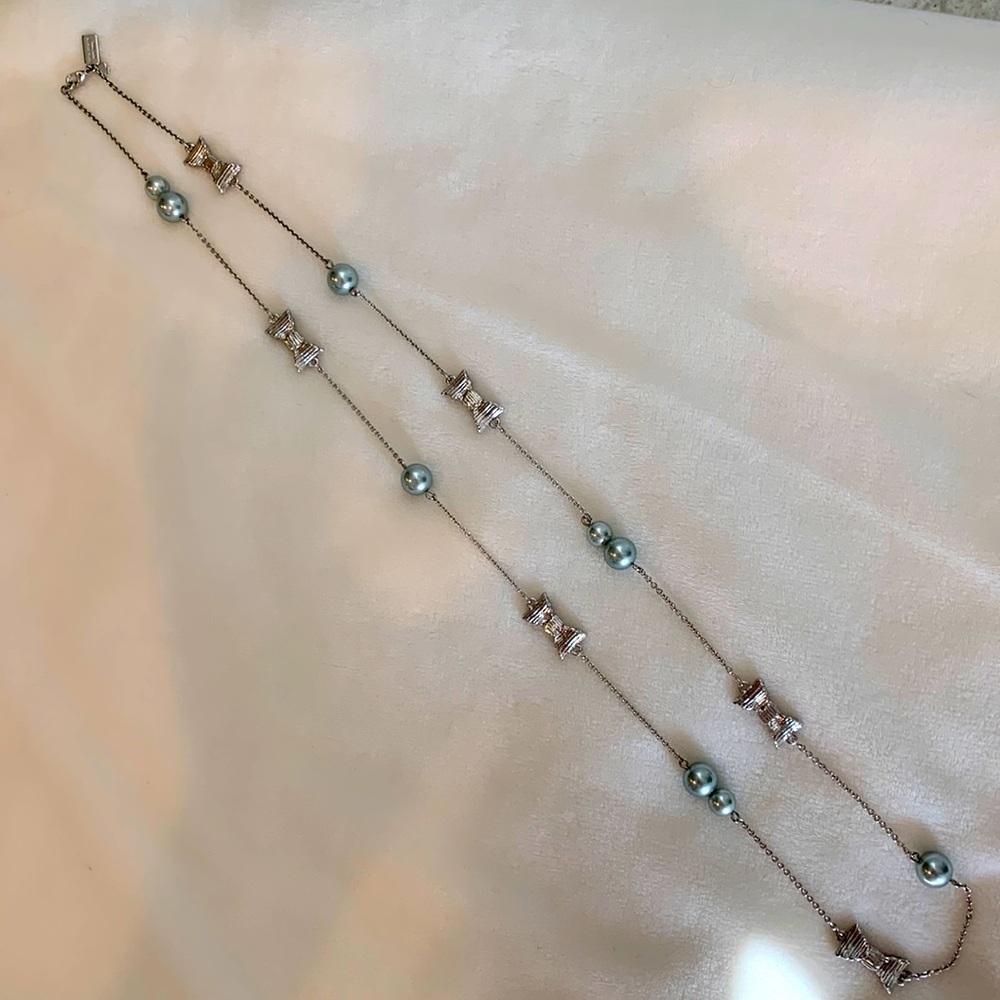 Kate Spade Necklace (silver & gray)